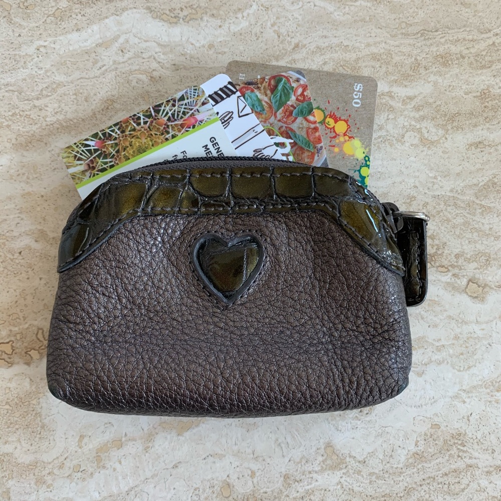 Brighton leather card/coin/lipstick case